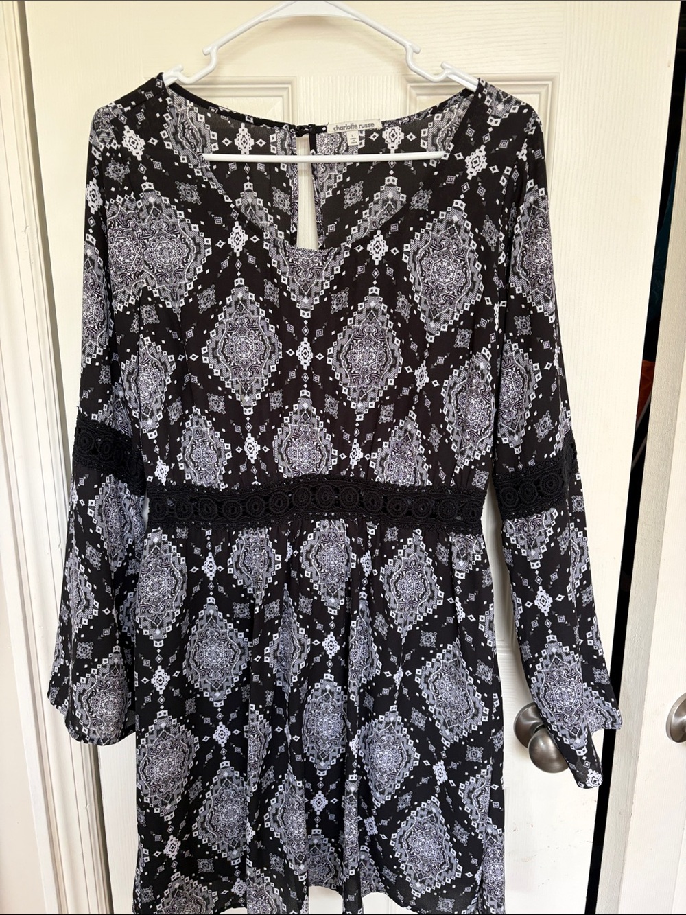 Charlotte Russe Black and White Printed Dress